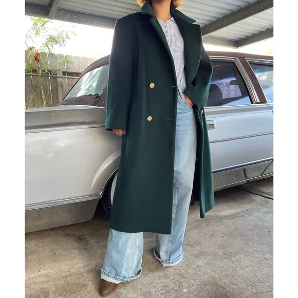 🔥Vintage Forecaster Of Boston USA Pure Wool Double Breasted Minimalist Overcoat - Picture 2 of 16